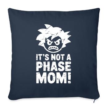 Ce n’est pas une phase maman ! Emo Goth Alternative - Housse de coussin décorative 45 x 45 cm - bleu marine - Devant