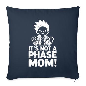Ce n’est pas une phase maman ! Emo Goth Alternative - Housse de coussin décorative 45 x 45 cm - bleu marine - Devant