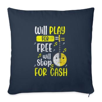 Tradition brass band music Musikverein Musicians - Sofa pillowcase 17,3'' x 17,3'' (45 x 45 cm) - navy - Front