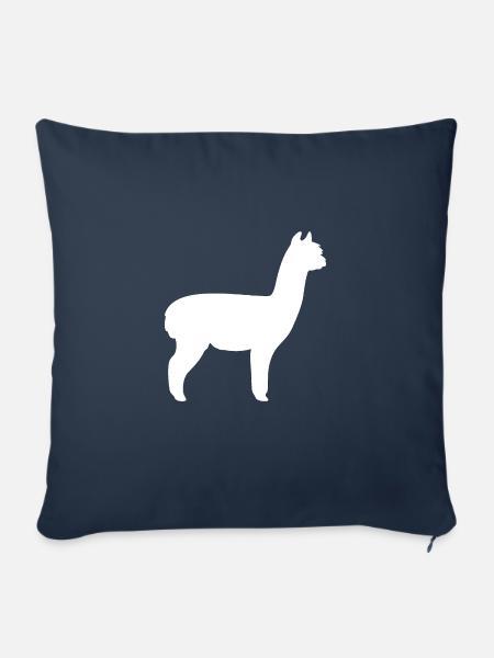 Alpaka - Sofakissenbezug 45 x 45 cm - Navy