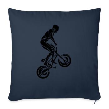 BMX Rider Triabal - Sofa pillowcase 17,3'' x 17,3'' (45 x 45 cm) - navy - Front