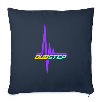 Dub Step Techno Music Pulse Heartbeat Frequency - Sofa pillowcase 17,3'' x 17,3'' (45 x 45 cm) - navy - Front