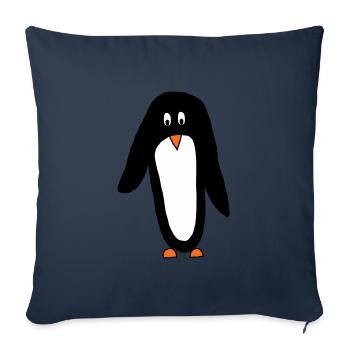 uiiii Handmade Animal "Penguin" - Sofa pillowcase 17,3'' x 17,3'' (45 x 45 cm) - navy - Front