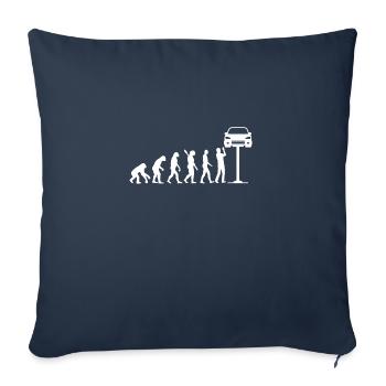 Cadeau de tournevis de voiture Mechanic Evolution - Housse de coussin décorative 45 x 45 cm - bleu marine - Devant