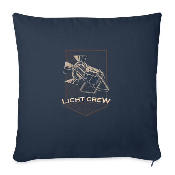 LIGHT CREW Retro light lighting technician gift - Sofa pillowcase 17,3'' x 17,3'' (45 x 45 cm) - navy - Front