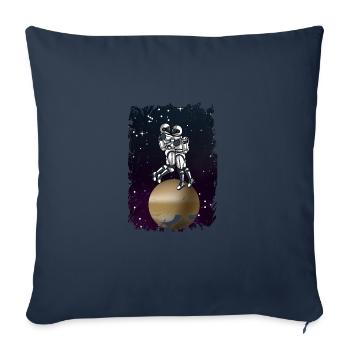 ASTRONAUT LOVE Space Valentine's Day - Sofa pillowcase 17,3'' x 17,3'' (45 x 45 cm) - navy - Front