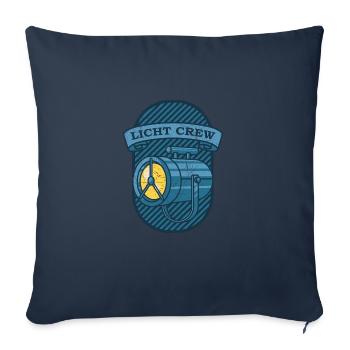 Licht Crew Theater Lichttechniker - Sofakissenbezug 45 x 45 cm - Navy - Vorne