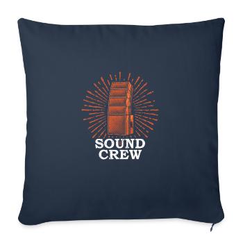 SOUND CREW Techniciens de l’événement - Housse de coussin décorative 45 x 45 cm - bleu marine - Devant