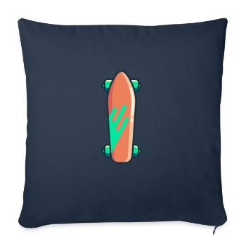 Skateboarder Retro Skateboard Vintage - Sofa pillowcase 17,3'' x 17,3'' (45 x 45 cm) - navy - Front