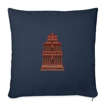 Ancient Astronaut Theorie Vimana Tempel - Sofakissenbezug 45 x 45 cm - Navy - Vorne