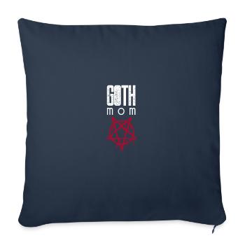 Goth Mom Gothic Mama Mother - Sofa pillowcase 17,3'' x 17,3'' (45 x 45 cm) - navy - Front