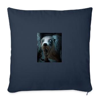 Creepy Otter Creature Spooky Zombie Otter - Sofa pillowcase 17,3'' x 17,3'' (45 x 45 cm) - navy - Front