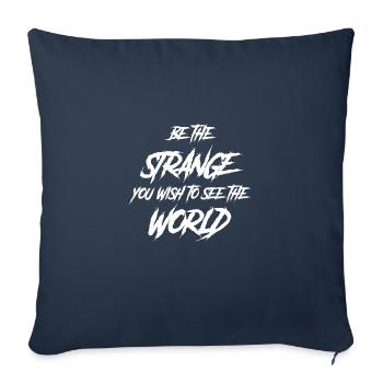 L’amant gothique soit l’étrange que vous mourez - Housse de coussin décorative 45 x 45 cm - bleu marine - Devant