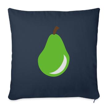 Birne - Obst - Sofakissenbezug 45 x 45 cm - Navy - Vorne