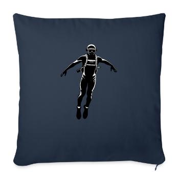 Diver - Hobby / Sport Sticker - Sofa pillowcase 17,3'' x 17,3'' (45 x 45 cm) - navy - Front