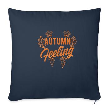 Herbst - Sofakissenbezug 45 x 45 cm - Navy - Vorne