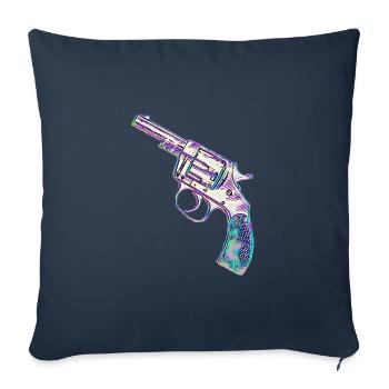 Colorful revolver - Sofa pillowcase 17,3'' x 17,3'' (45 x 45 cm) - navy - Front