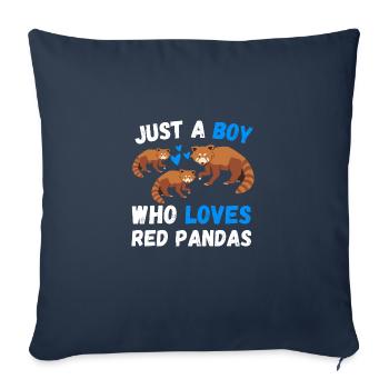 Chinesisches Tier Jungen Geschenk Roter Panda - Sofakissenbezug 45 x 45 cm - Navy - Vorne