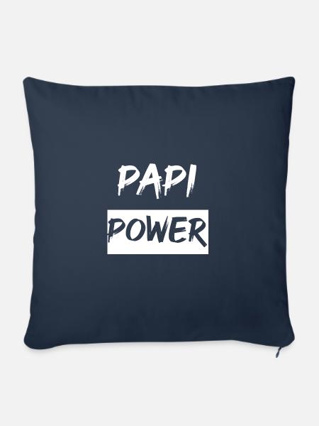 Papi Power - Sofakissenbezug 45 x 45 cm - Navy