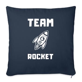 rocket team rocket - Sofa pillowcase 17,3'' x 17,3'' (45 x 45 cm) - navy - Front