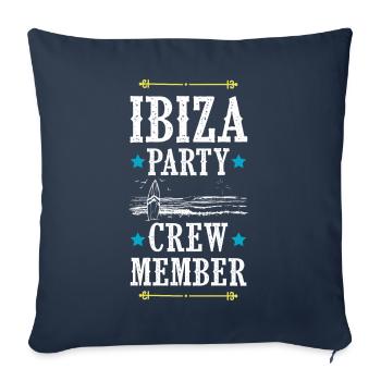 Ibiza Party Crew - Sofa pillowcase 17,3'' x 17,3'' (45 x 45 cm) - navy - Front