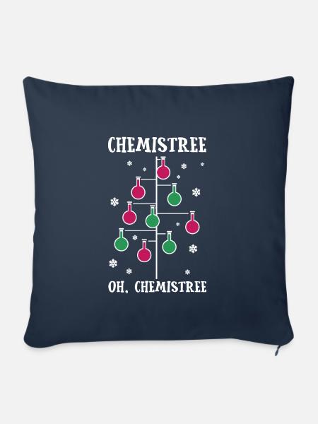 Xmas Pun Chemis Tree - Sofakissenbezug 45 x 45 cm - Navy