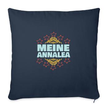 Mädchen Annalea - Sofakissenbezug 45 x 45 cm - Navy - Vorne
