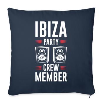 Ibiza Party Crew - Sofa pillowcase 17,3'' x 17,3'' (45 x 45 cm) - navy - Front