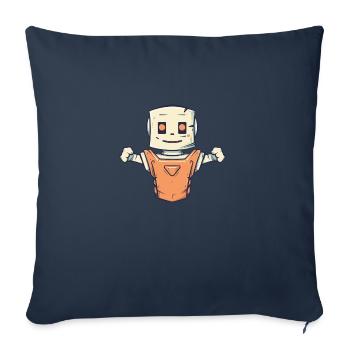 Papierman - Housse de coussin décorative 45 x 45 cm - bleu marine - Devant