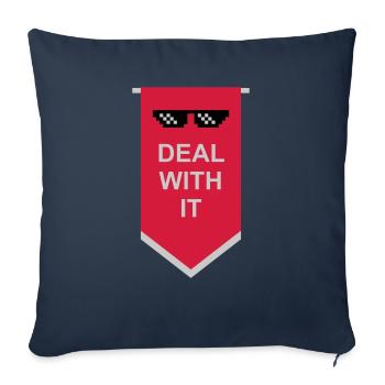 Flag Deal with it - Sofa pillowcase 17,3'' x 17,3'' (45 x 45 cm) - navy - Front