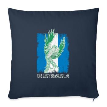 Guatemaltekisch Vogel Paradiesvogel Quetzal - Sofakissenbezug 45 x 45 cm - Navy - Vorne