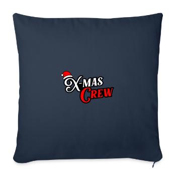 X-Mas Crew Weihnachten - Sofakissenbezug 45 x 45 cm - Navy - Vorne