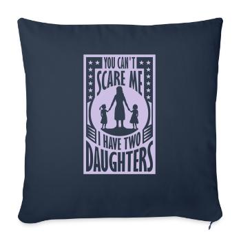 I have two daughters - Sofa pillowcase 17,3'' x 17,3'' (45 x 45 cm) - navy - Front