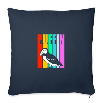 Papageientaucher Puffin - Sofakissenbezug 45 x 45 cm - Navy - Vorne
