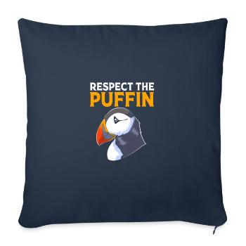 Papageientaucher Puffin - Sofakissenbezug 45 x 45 cm - Navy - Vorne