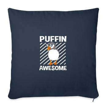 Papageientaucher Puffin - Sofakissenbezug 45 x 45 cm - Navy - Vorne