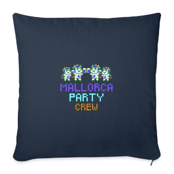 Unicorn Mallorca Party Crew Funny - Sofa pillowcase 17,3'' x 17,3'' (45 x 45 cm) - navy - Front