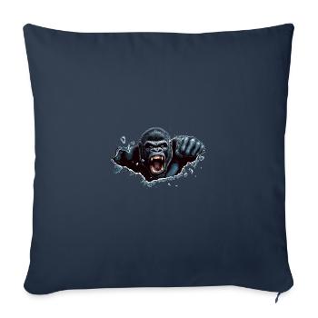 Gorilla Beast Strike - Sofa pillowcase 17,3'' x 17,3'' (45 x 45 cm) - navy - Front