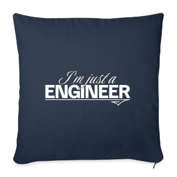 Job Design T-shirt Engineer - Sofa pillowcase 17,3'' x 17,3'' (45 x 45 cm) - navy - Front