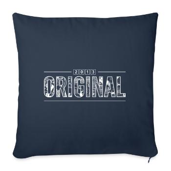 Original 2013 Retro 2013 Anniversary Gift - Sofa pillowcase 17,3'' x 17,3'' (45 x 45 cm) - navy - Front