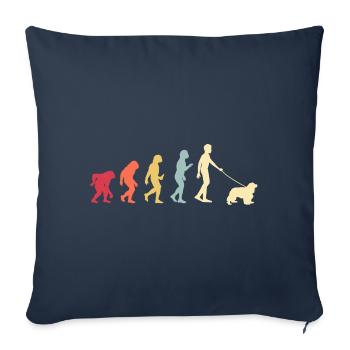 Cavalier King Charles Spaniel Gift - Sofa pillowcase 17,3'' x 17,3'' (45 x 45 cm) - navy - Front