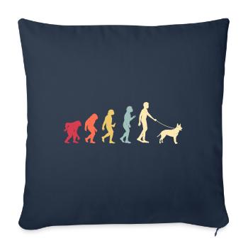 Australian Kelpie - Sofa pillowcase 17,3'' x 17,3'' (45 x 45 cm) - navy - Front
