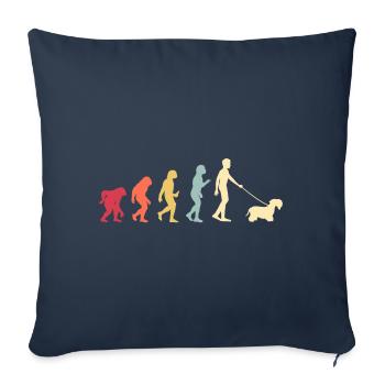 Cesky Terrier Hund - Cesky Terrier - Sofakissenbezug 45 x 45 cm - Navy - Vorne