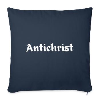 ANTICHRIST Superstar Occult Satan Gothic Heidentum - Sofakissenbezug 45 x 45 cm - Navy - Vorne