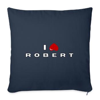 Ich hasse Robert - Sofakissenbezug 45 x 45 cm - Navy - Vorne