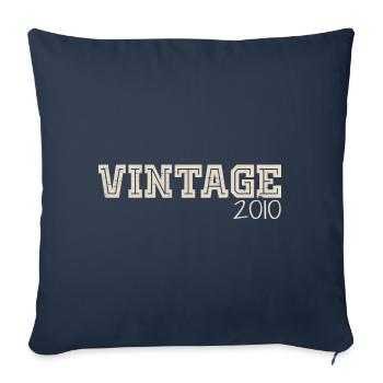 Vintage 2010 Original 2010 Retro 2010 Gift 2010 - Sofa pillowcase 17,3'' x 17,3'' (45 x 45 cm) - navy - Front