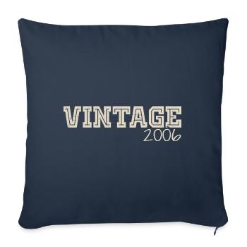 Vintage 2006 Original 2006 Retro 2006 Gift 2006 - Sofa pillowcase 17,3'' x 17,3'' (45 x 45 cm) - navy - Front