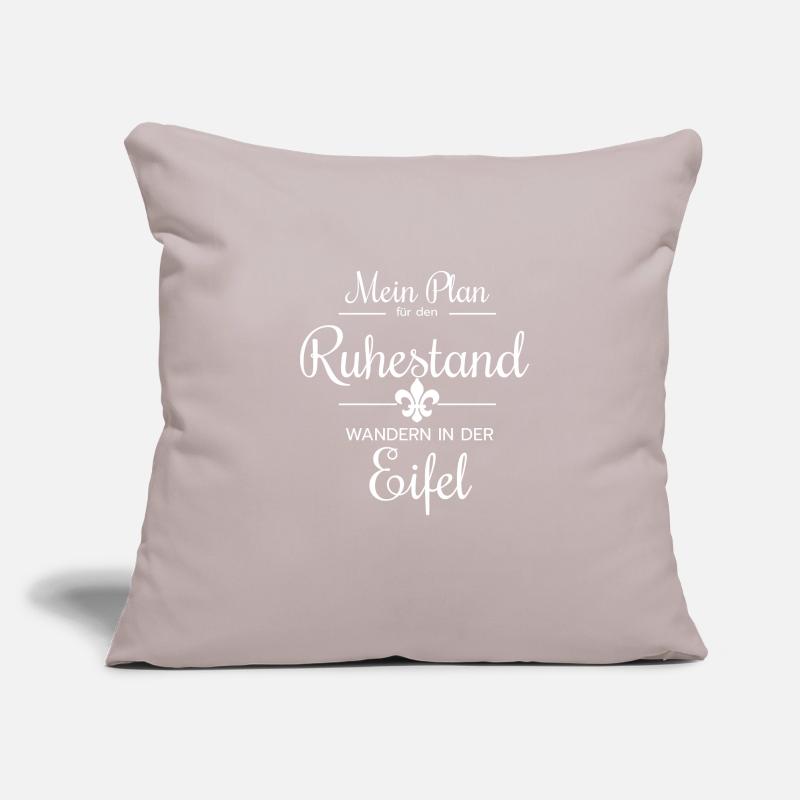 Eifel Mon plan pour la retraite marche | Eifel Housse de coussin décorative 45 x 45 cm