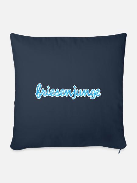 Friesenjunge -Ostfriesland - Sofakissenbezug 45 x 45 cm - Navy