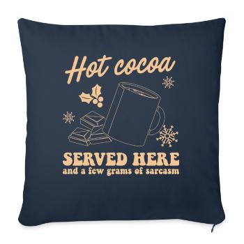 Cadeaux de Noël Noël - Housse de coussin décorative 45 x 45 cm - bleu marine - Devant